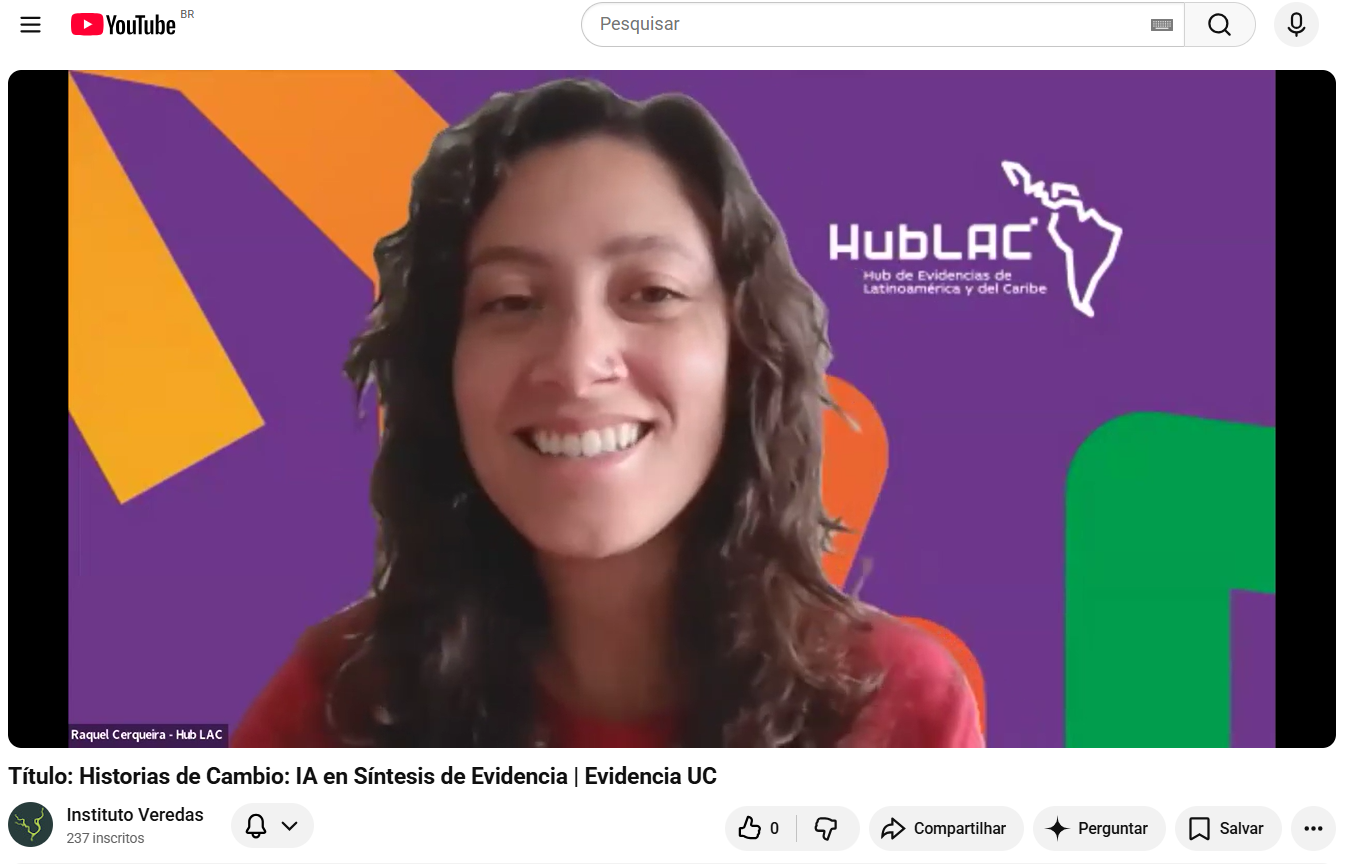 IA para produção de evidências — Evidencia UC no Chile